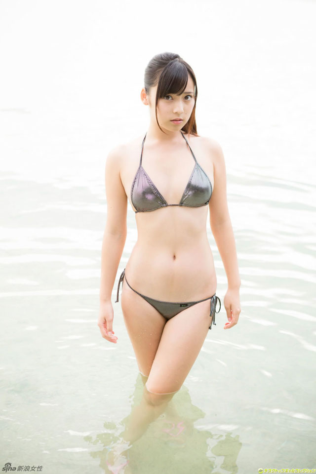 日本“天然系美少女”池上纱理依泳装写真，性感甜美 性感美女-第6张